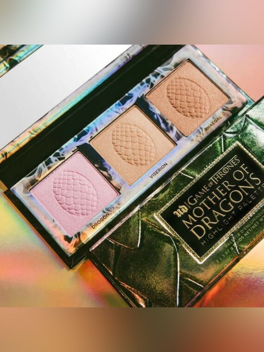 NIB Urban Decay Game Of Thrones Mother Of Dragons Highlighter Palette